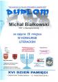 III miejsce w powiatowym konkursie literackim dla Micha�a Bia�kowskiego 
